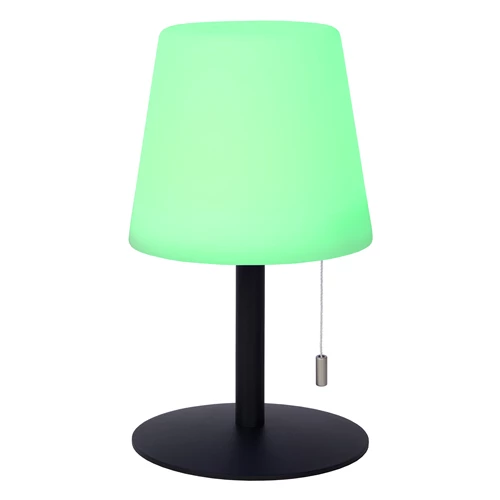 Lucide RIO - Lampe de table Rechargeable Intérieur/Extérieur - Batterie/Piles - Ø 15,5 cm - LED Dim. - 1x1,8W 3000K - IP44 - Rvb - Multicolor - détail 2